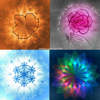 Œuvre de bnadine: les 4 saisons.